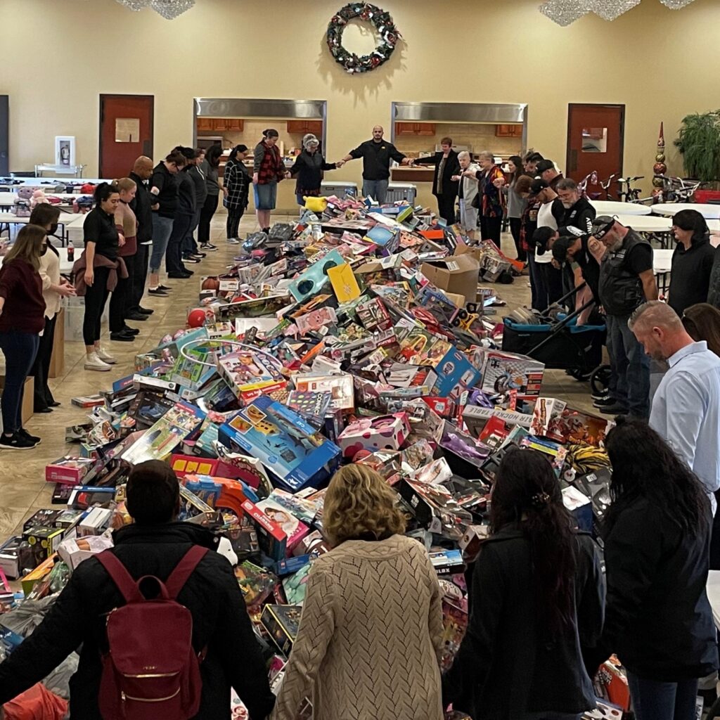 square christmas sorting party